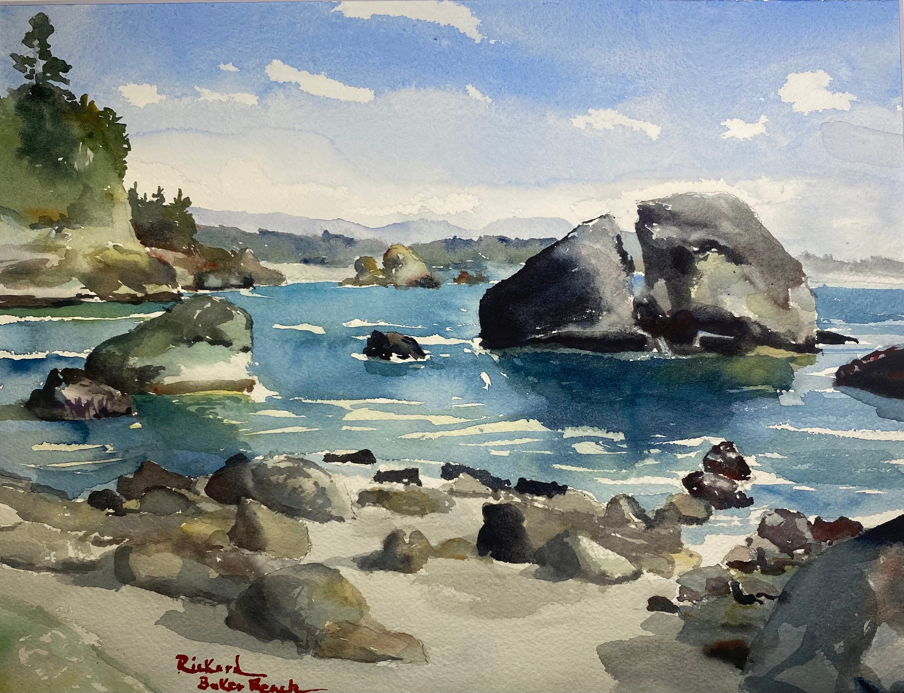 "BLUE WATERS AT BAKER BEACH" by Paul Rickard Humboldt Botanical Garden